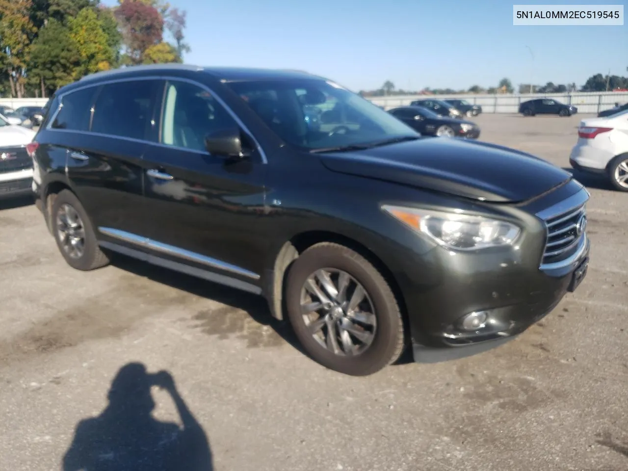 2014 Infiniti Qx60 VIN: 5N1AL0MM2EC519545 Lot: 77756984