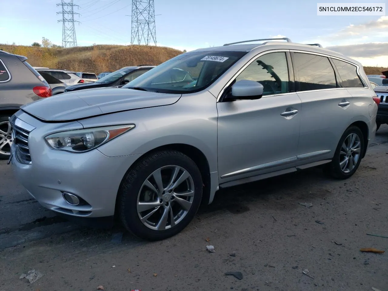 2014 Infiniti Qx60 Hybrid VIN: 5N1CL0MM2EC546172 Lot: 78149674