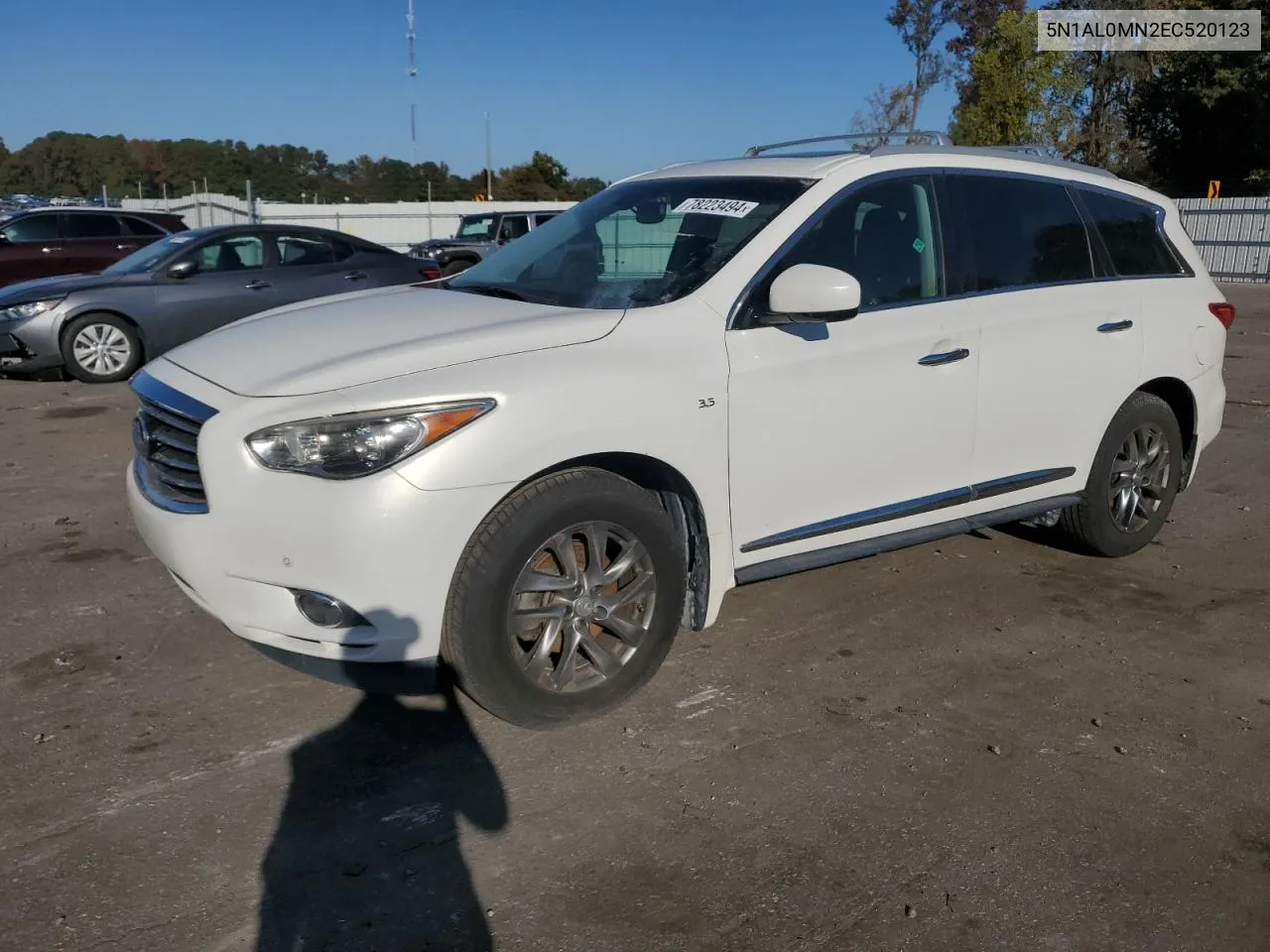 2014 Infiniti Qx60 VIN: 5N1AL0MN2EC520123 Lot: 78223494