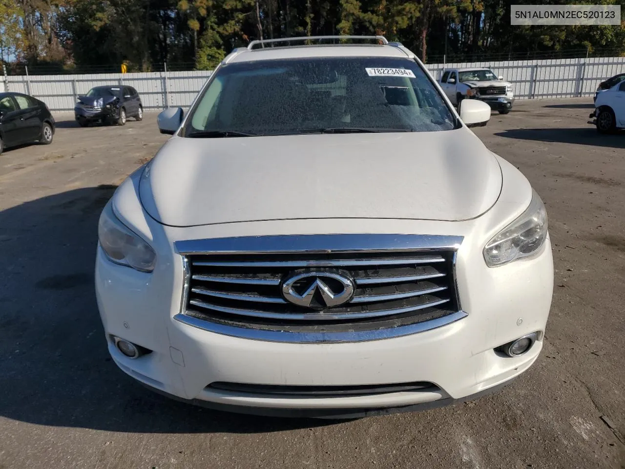 2014 Infiniti Qx60 VIN: 5N1AL0MN2EC520123 Lot: 78223494