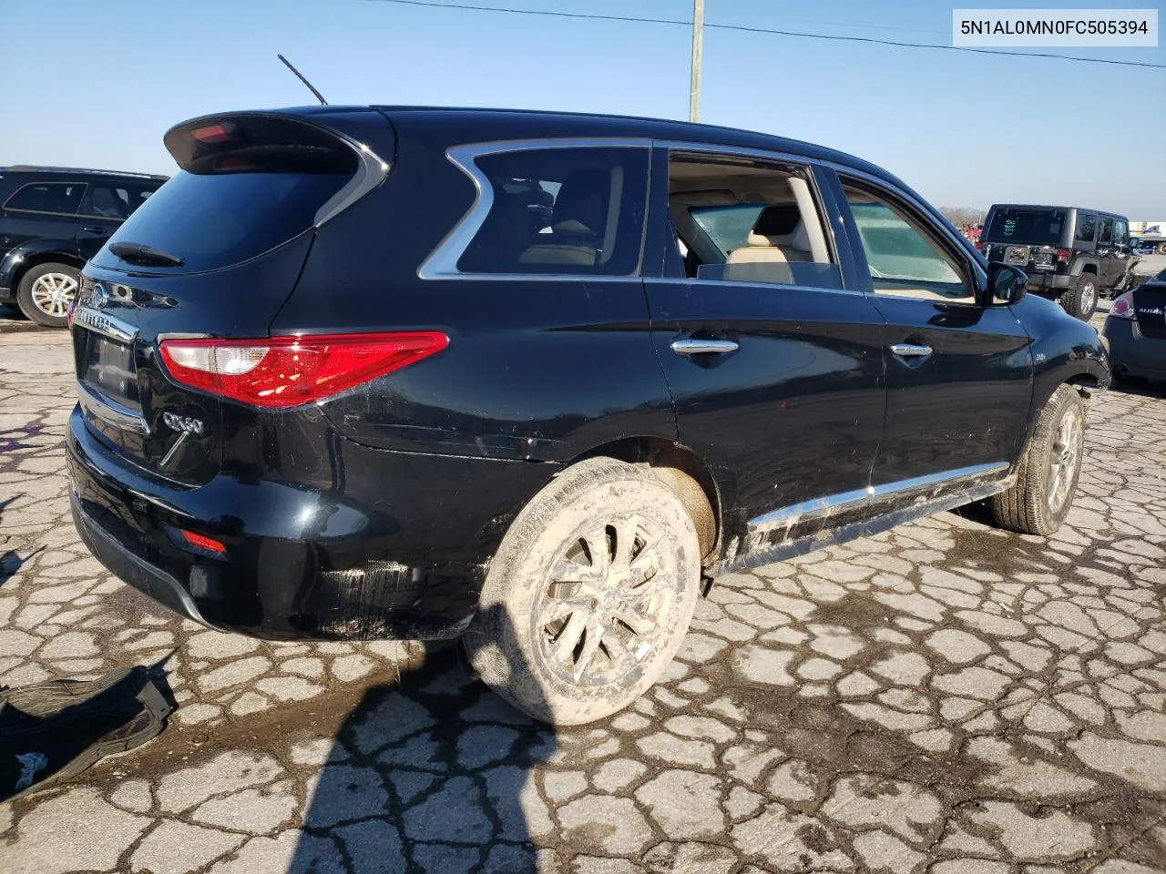 2015 Infiniti Qx60 VIN: 5N1AL0MN0FC505394 Lot: 42655104