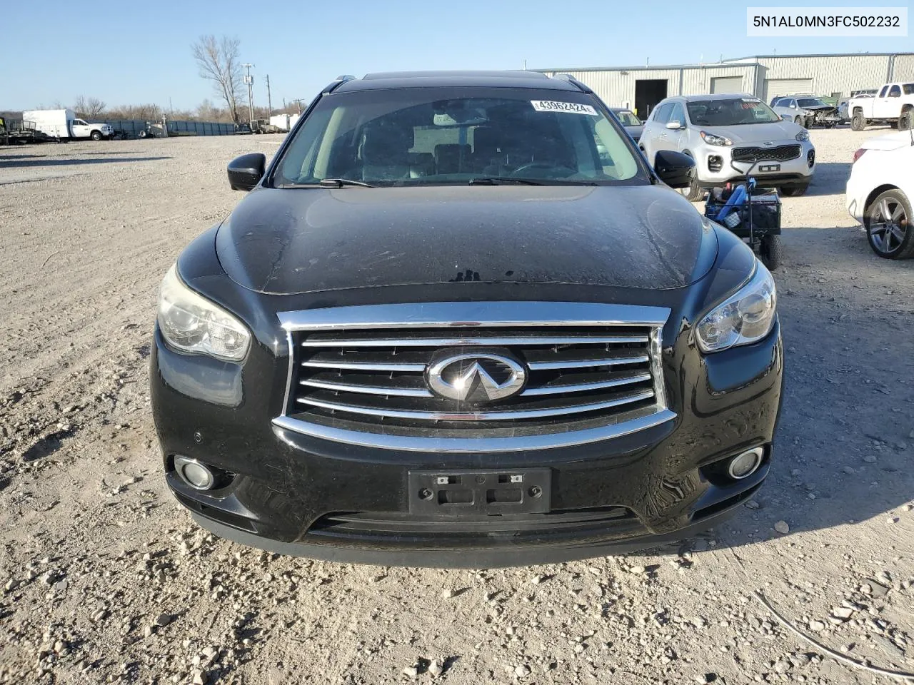 2015 Infiniti Qx60 VIN: 5N1AL0MN3FC502232 Lot: 43962424