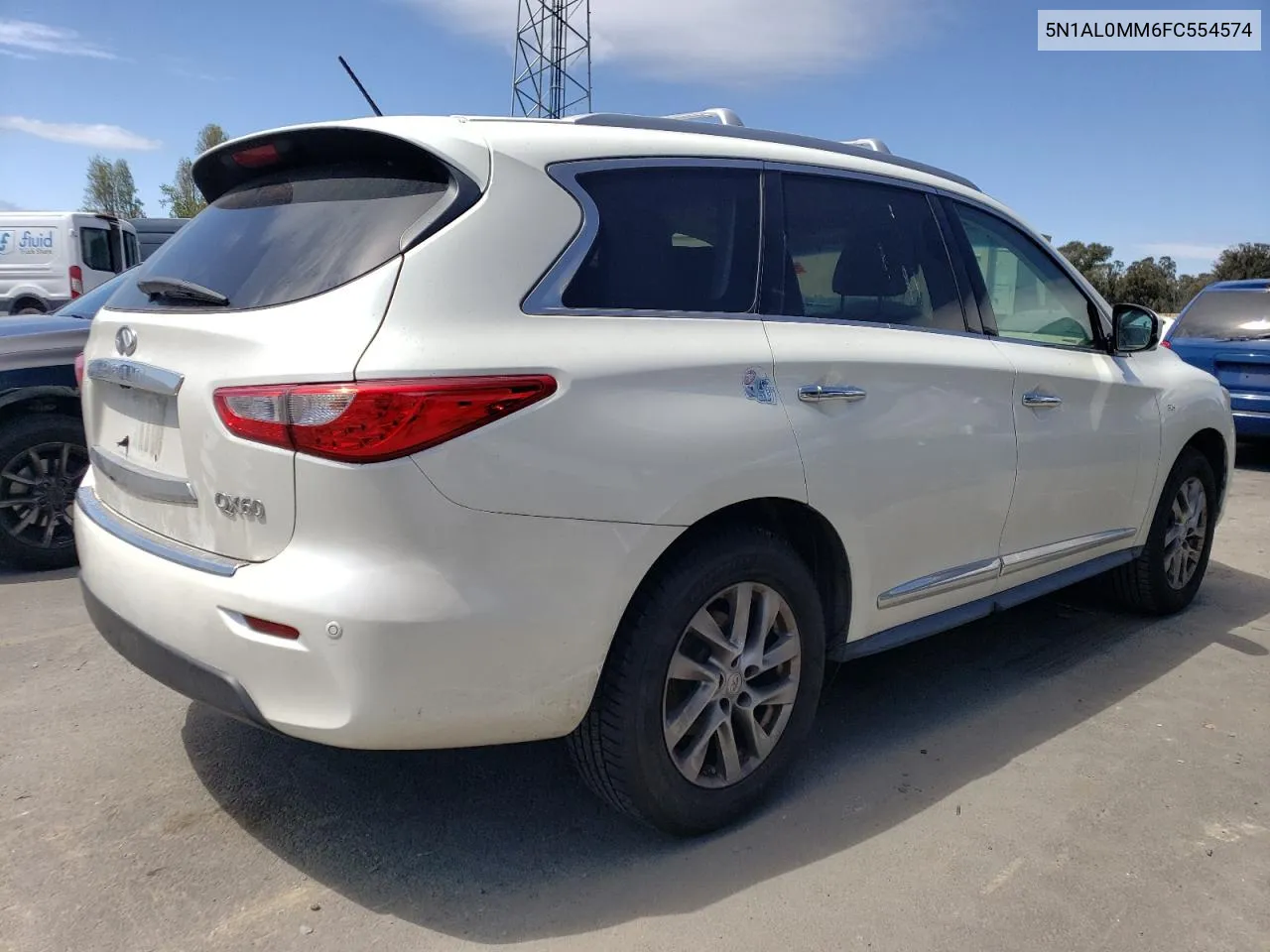 2015 Infiniti Qx60 VIN: 5N1AL0MM6FC554574 Lot: 50897314