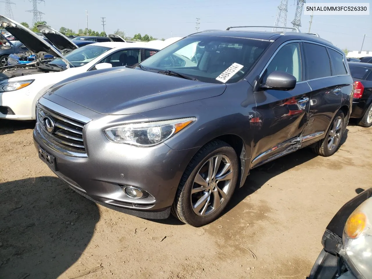 2015 Infiniti Qx60 VIN: 5N1AL0MM3FC526330 Lot: 54941514