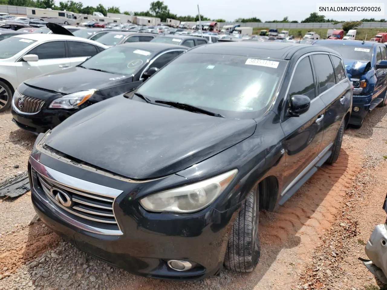 2015 Infiniti Qx60 VIN: 5N1AL0MN2FC509026 Lot: 58353134