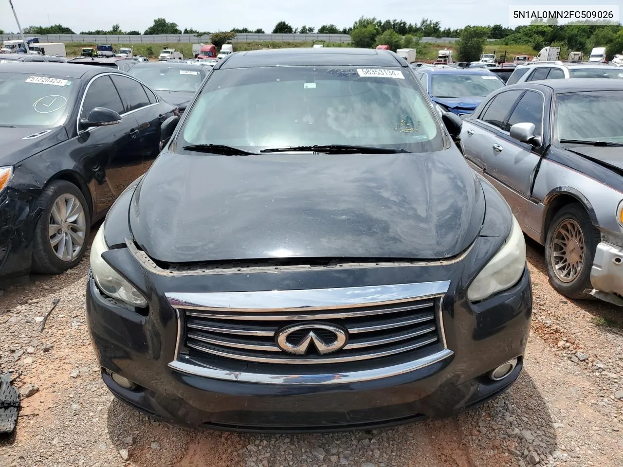 2015 Infiniti Qx60 VIN: 5N1AL0MN2FC509026 Lot: 58353134