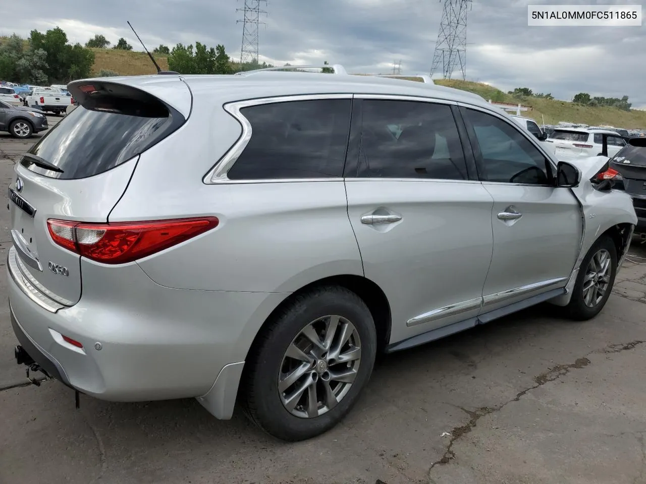 2015 Infiniti Qx60 VIN: 5N1AL0MM0FC511865 Lot: 60721824