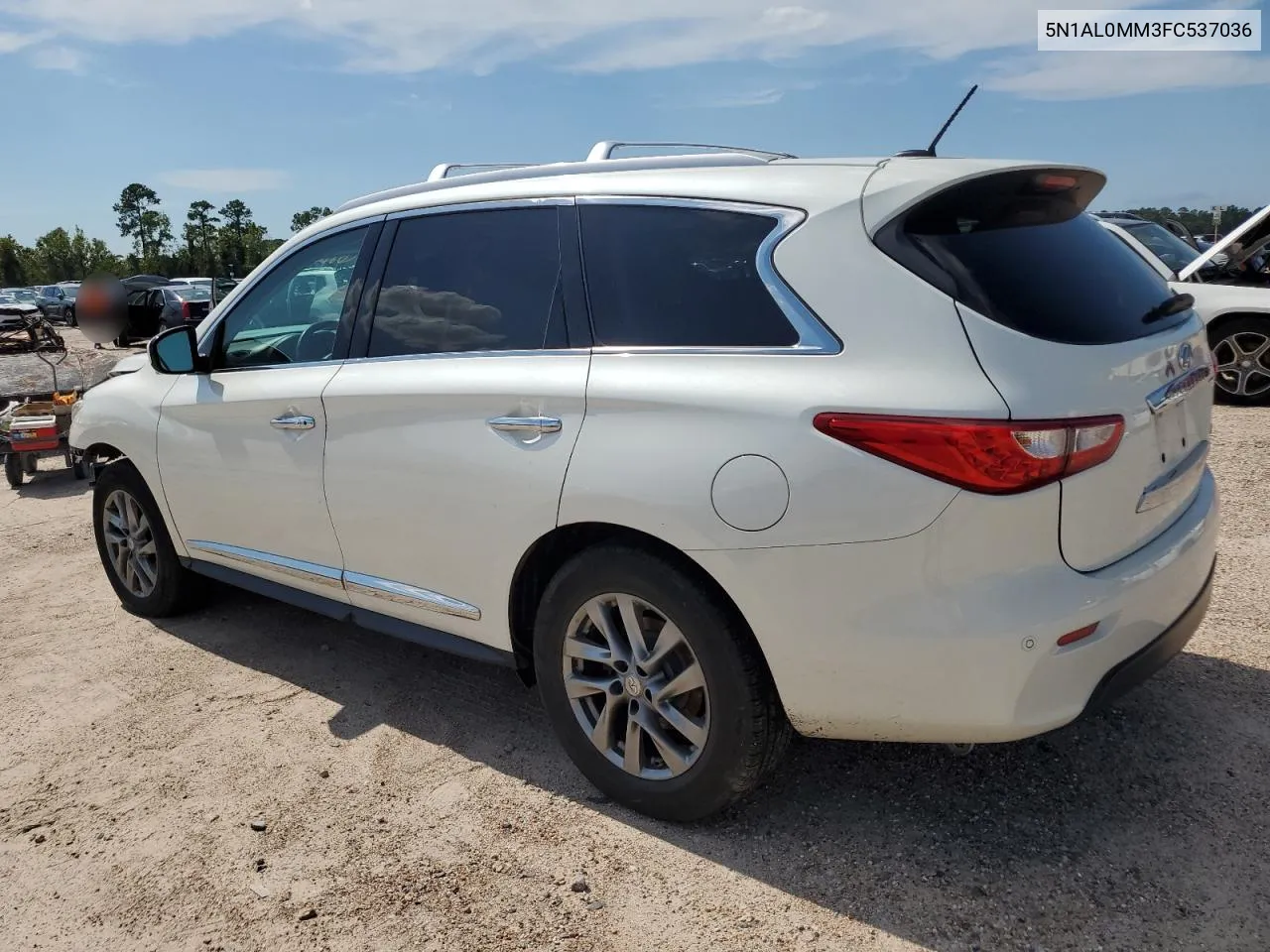 2015 Infiniti Qx60 VIN: 5N1AL0MM3FC537036 Lot: 62284484