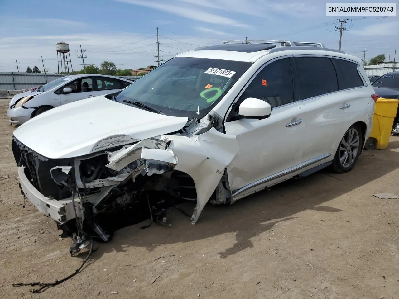 2015 Infiniti Qx60 VIN: 5N1AL0MM9FC520743 Lot: 65403333