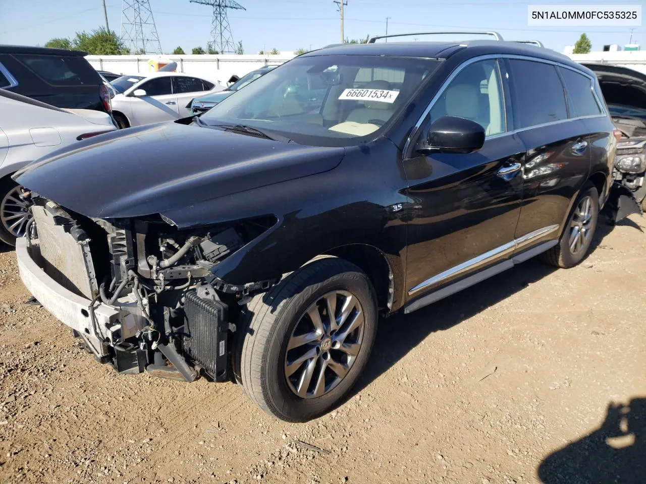 2015 Infiniti Qx60 VIN: 5N1AL0MM0FC535325 Lot: 66601534