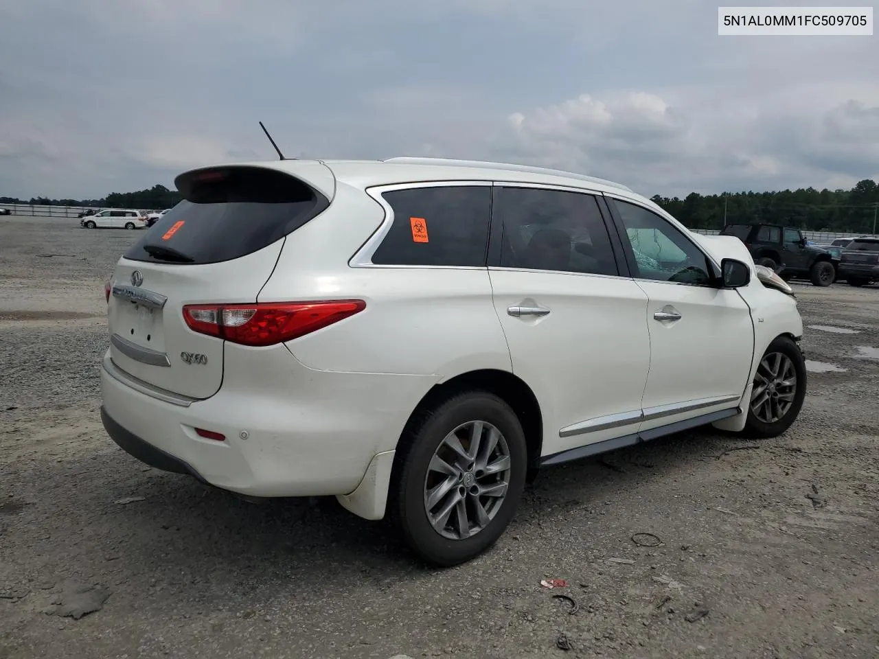 2015 Infiniti Qx60 VIN: 5N1AL0MM1FC509705 Lot: 67035674