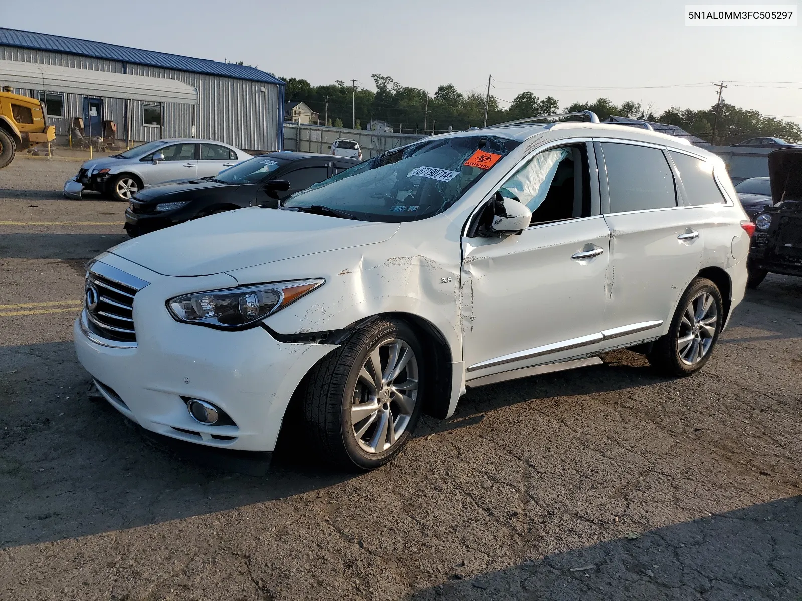 2015 Infiniti Qx60 VIN: 5N1AL0MM3FC505297 Lot: 67190714