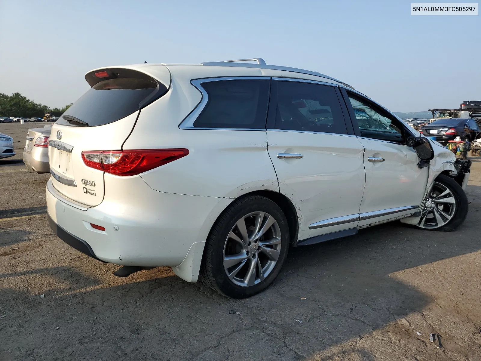 2015 Infiniti Qx60 VIN: 5N1AL0MM3FC505297 Lot: 67190714