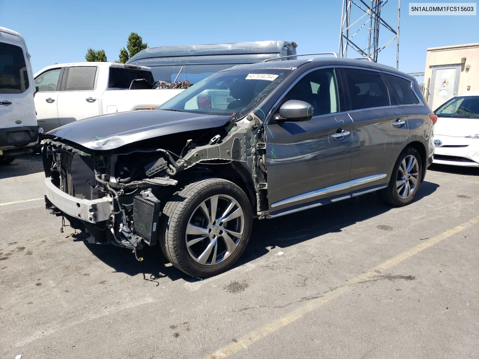 2015 Infiniti Qx60 VIN: 5N1AL0MM1FC515603 Lot: 67534254