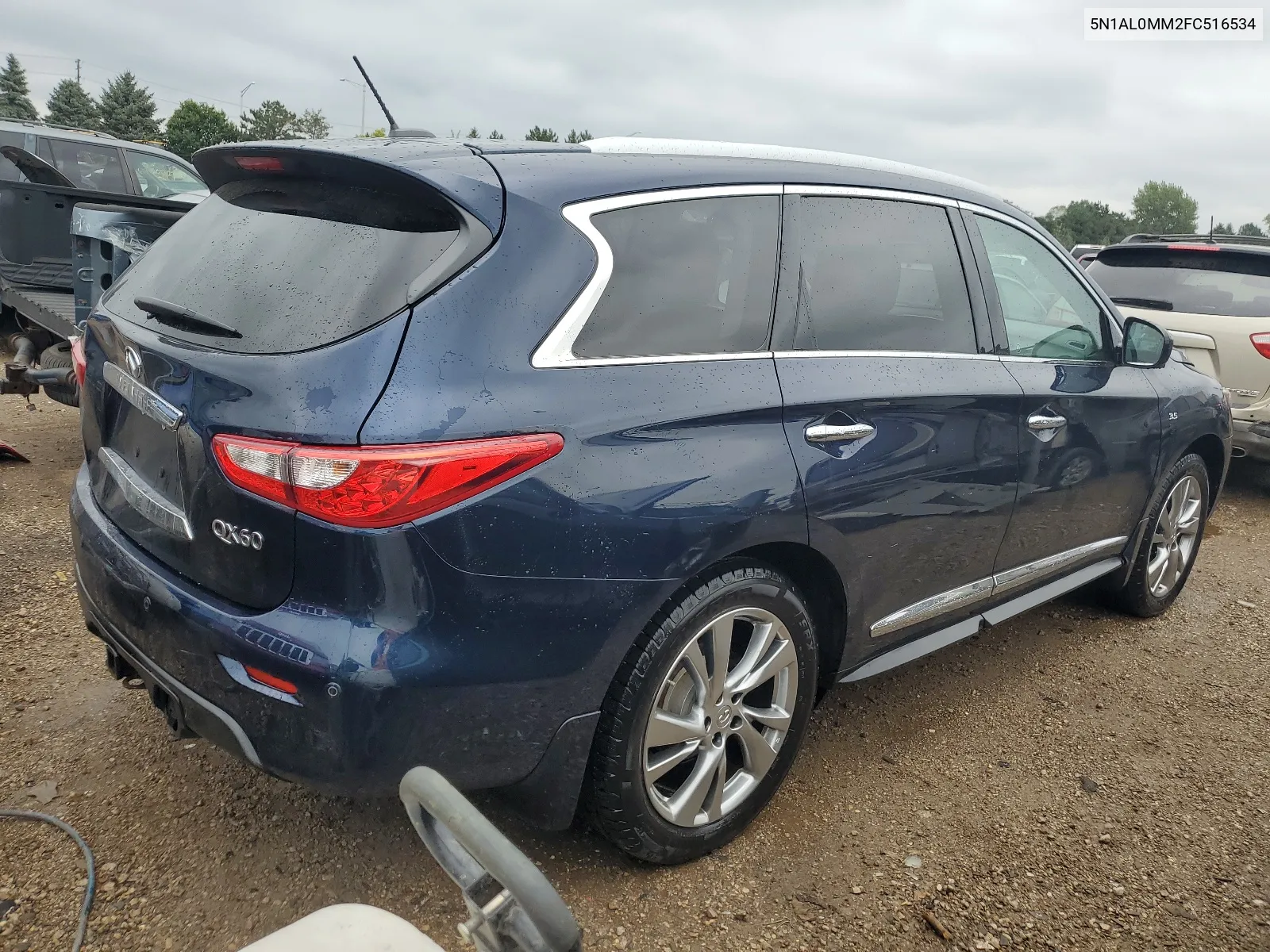 2015 Infiniti Qx60 VIN: 5N1AL0MM2FC516534 Lot: 67562374