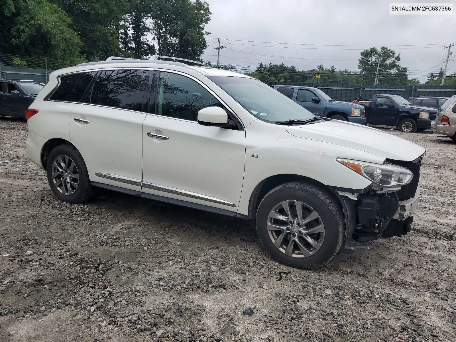 2015 Infiniti Qx60 VIN: 5N1AL0MM2FC537366 Lot: 67963574