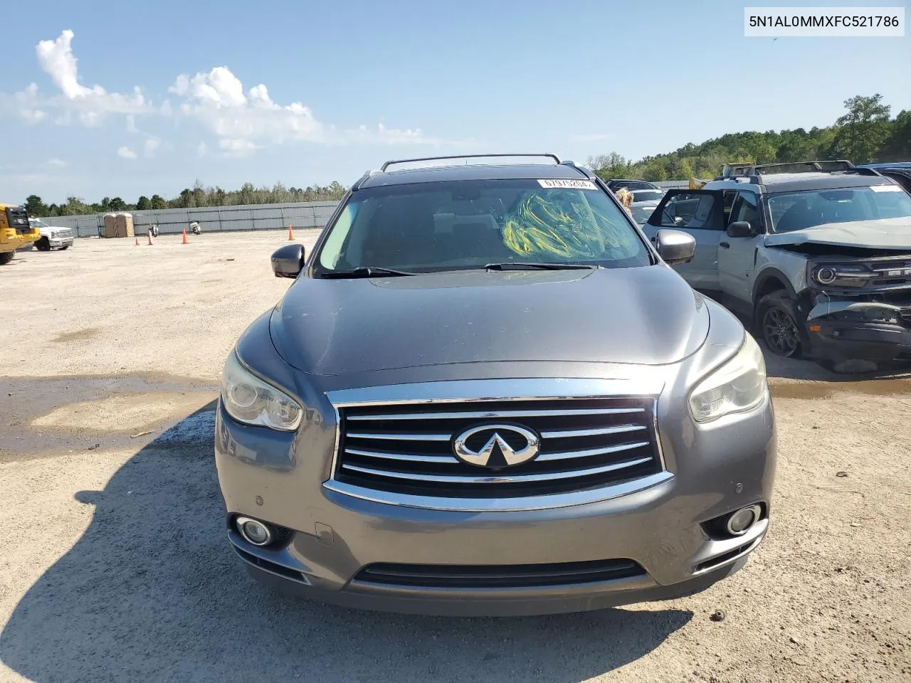 2015 Infiniti Qx60 VIN: 5N1AL0MMXFC521786 Lot: 67975204