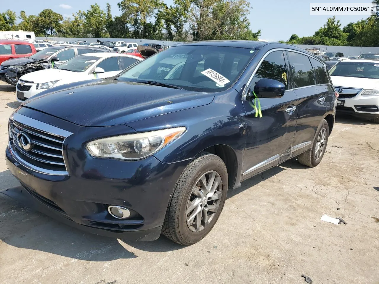 2015 Infiniti Qx60 VIN: 5N1AL0MM7FC500619 Lot: 68139684