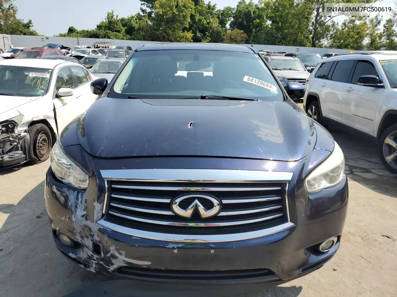 2015 Infiniti Qx60 VIN: 5N1AL0MM7FC500619 Lot: 68139684