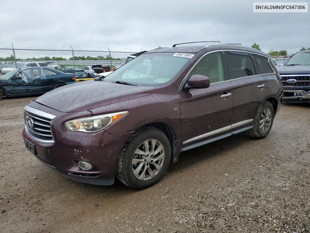 2015 Infiniti Qx60 VIN: 5N1AL0MN0FC547306 Lot: 69421994