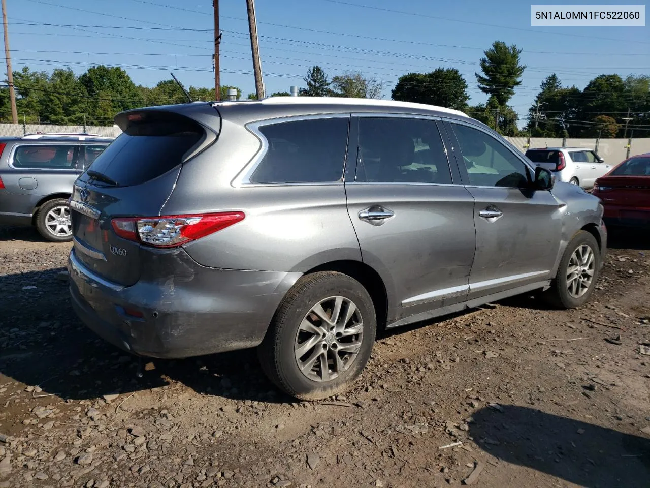 2015 Infiniti Qx60 VIN: 5N1AL0MN1FC522060 Lot: 69657874