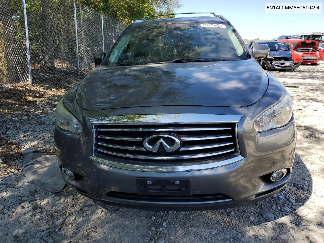 2015 Infiniti Qx60 VIN: 5N1AL0MM8FC510494 Lot: 69936054