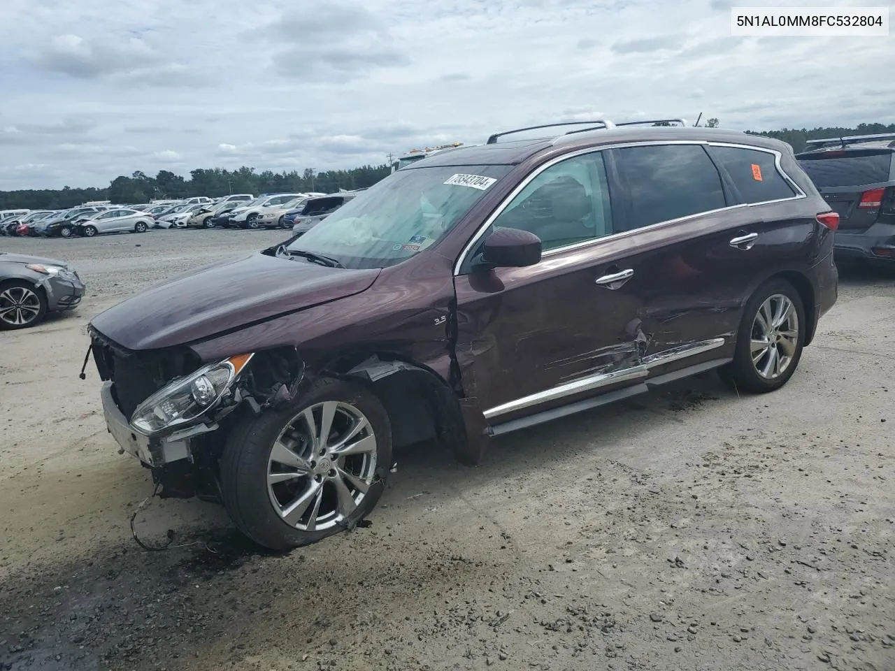 2015 Infiniti Qx60 VIN: 5N1AL0MM8FC532804 Lot: 70343704