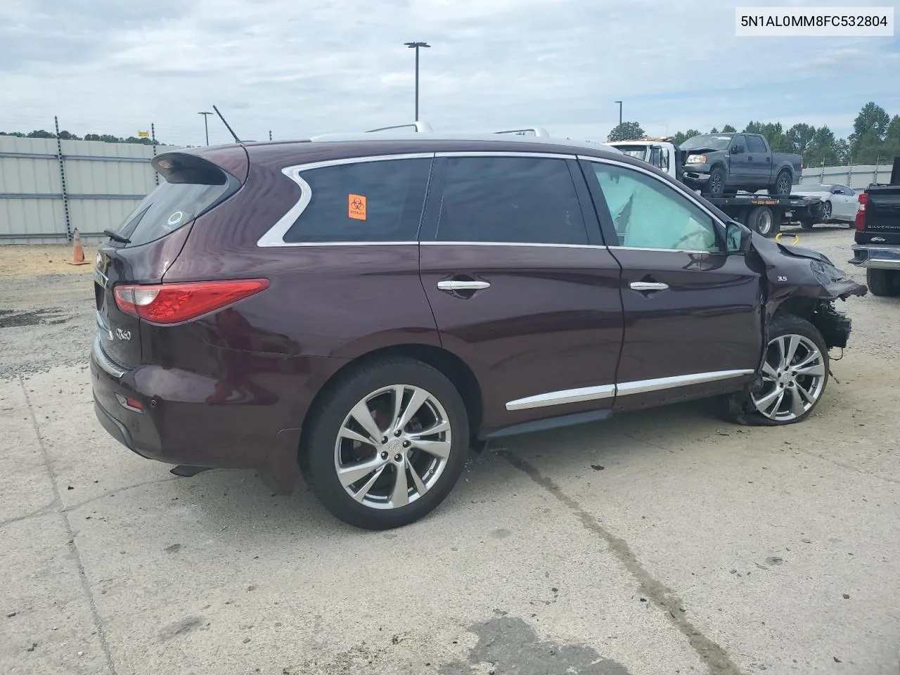 2015 Infiniti Qx60 VIN: 5N1AL0MM8FC532804 Lot: 70343704