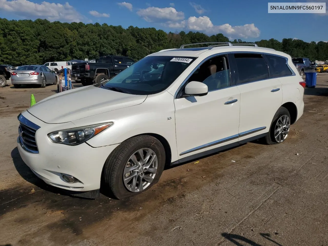 2015 Infiniti Qx60 VIN: 5N1AL0MN9FC560197 Lot: 70969554