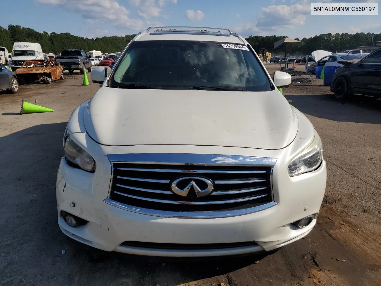 2015 Infiniti Qx60 VIN: 5N1AL0MN9FC560197 Lot: 70969554