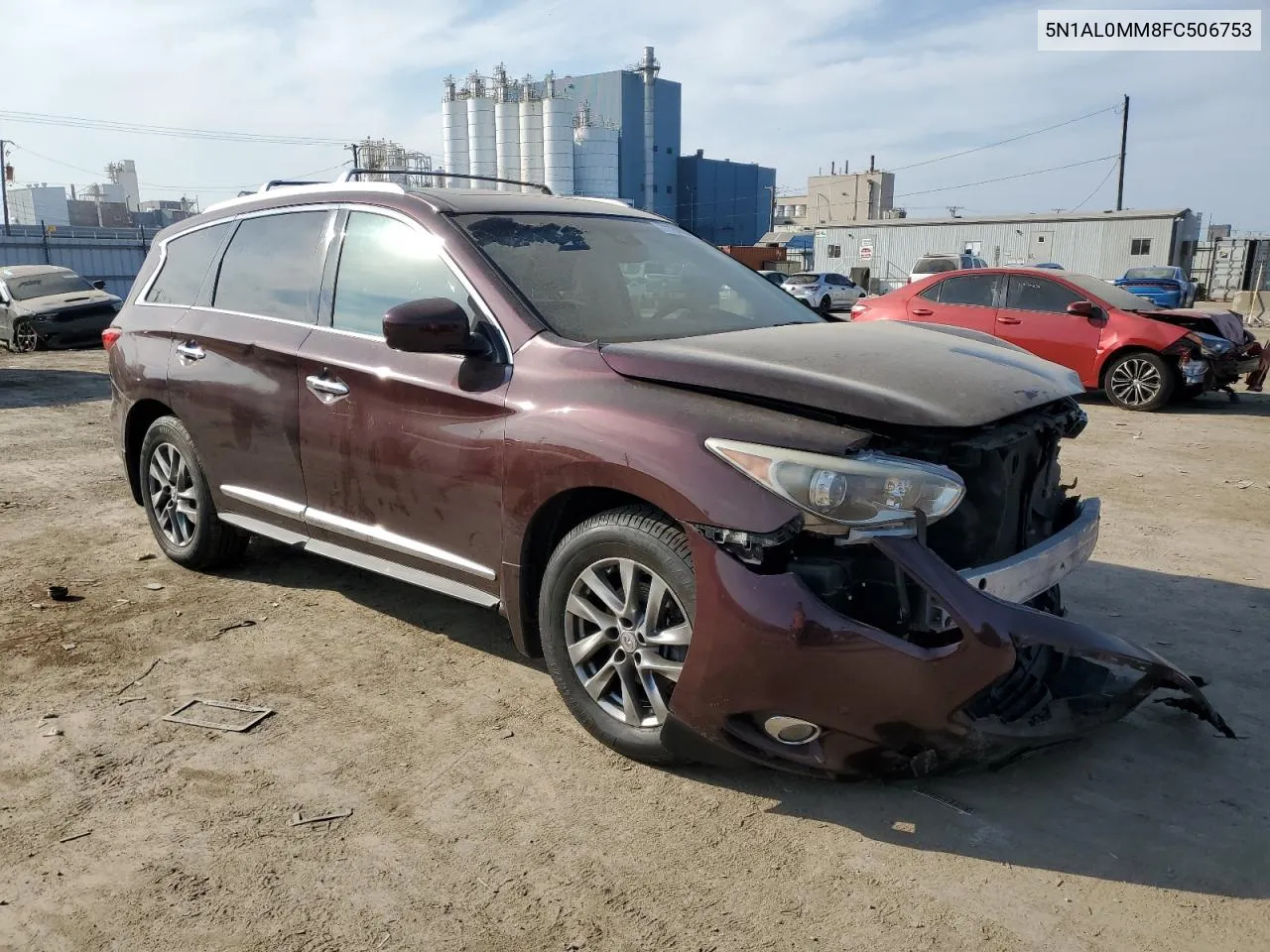 2015 Infiniti Qx60 VIN: 5N1AL0MM8FC506753 Lot: 71184564