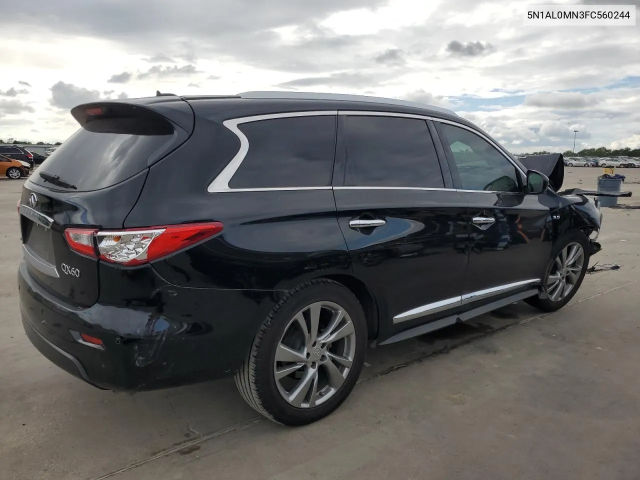 2015 Infiniti Qx60 VIN: 5N1AL0MN3FC560244 Lot: 71250334