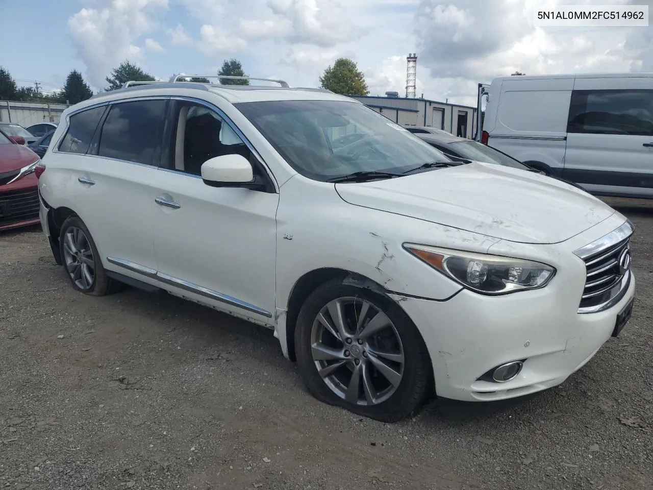 2015 Infiniti Qx60 VIN: 5N1AL0MM2FC514962 Lot: 71365124