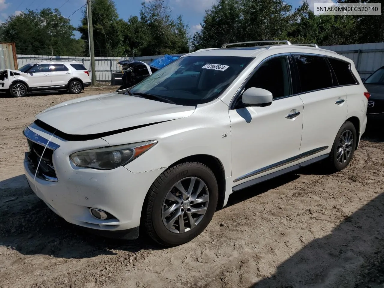 2015 Infiniti Qx60 VIN: 5N1AL0MN0FC520140 Lot: 72055684