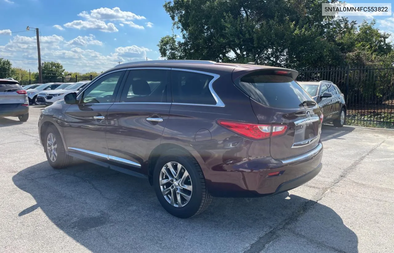 2015 Infiniti Qx60 VIN: 5N1AL0MN4FC553822 Lot: 72064554