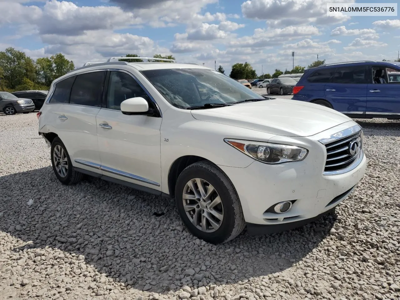 2015 Infiniti Qx60 VIN: 5N1AL0MM5FC536776 Lot: 72182484