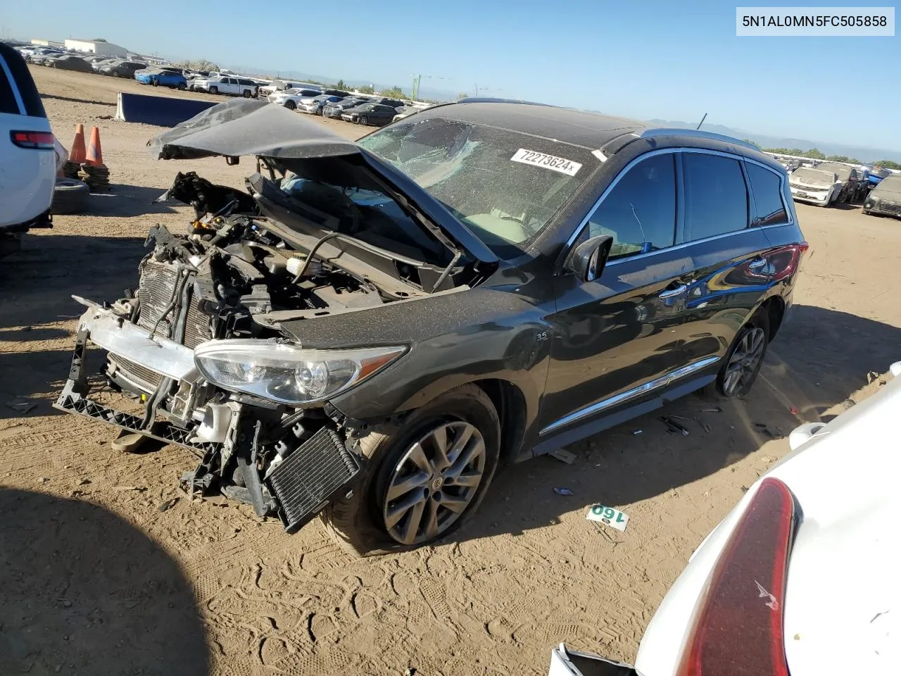 2015 Infiniti Qx60 VIN: 5N1AL0MN5FC505858 Lot: 72273624