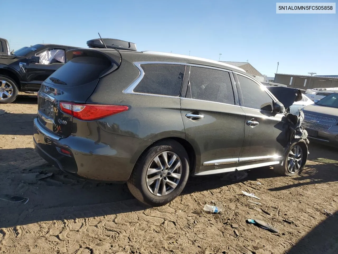 2015 Infiniti Qx60 VIN: 5N1AL0MN5FC505858 Lot: 72273624