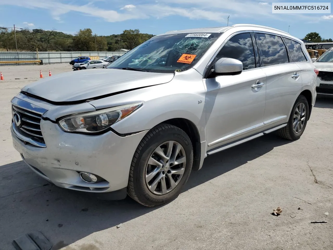 2015 Infiniti Qx60 VIN: 5N1AL0MM7FC516724 Lot: 72560064