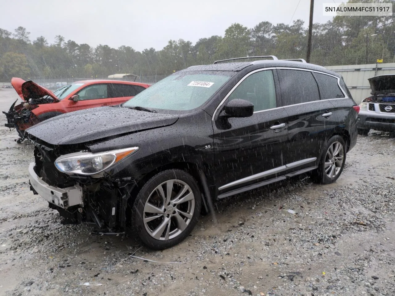 2015 Infiniti Qx60 VIN: 5N1AL0MM4FC511917 Lot: 72591064