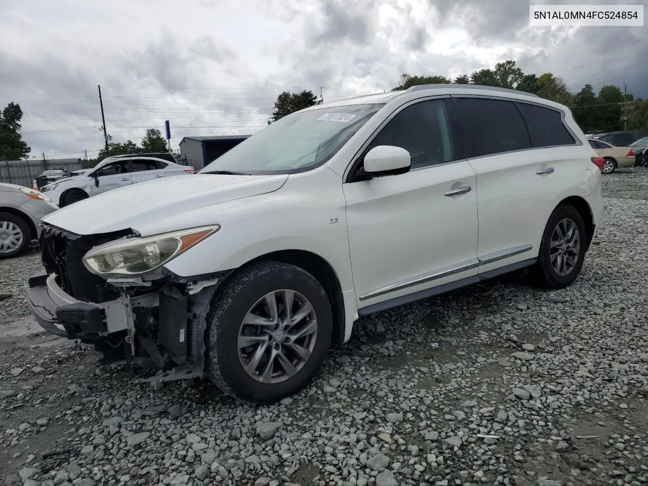 2015 Infiniti Qx60 VIN: 5N1AL0MN4FC524854 Lot: 72617024