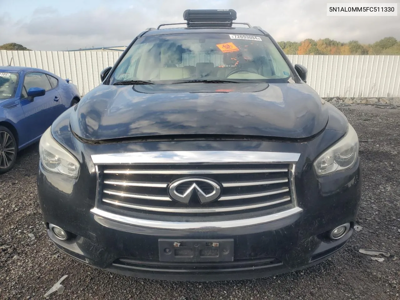 2015 Infiniti Qx60 VIN: 5N1AL0MM5FC511330 Lot: 72693094