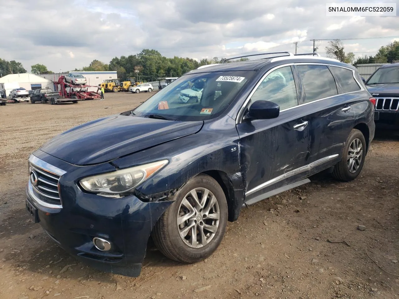 2015 Infiniti Qx60 VIN: 5N1AL0MM6FC522059 Lot: 73525674