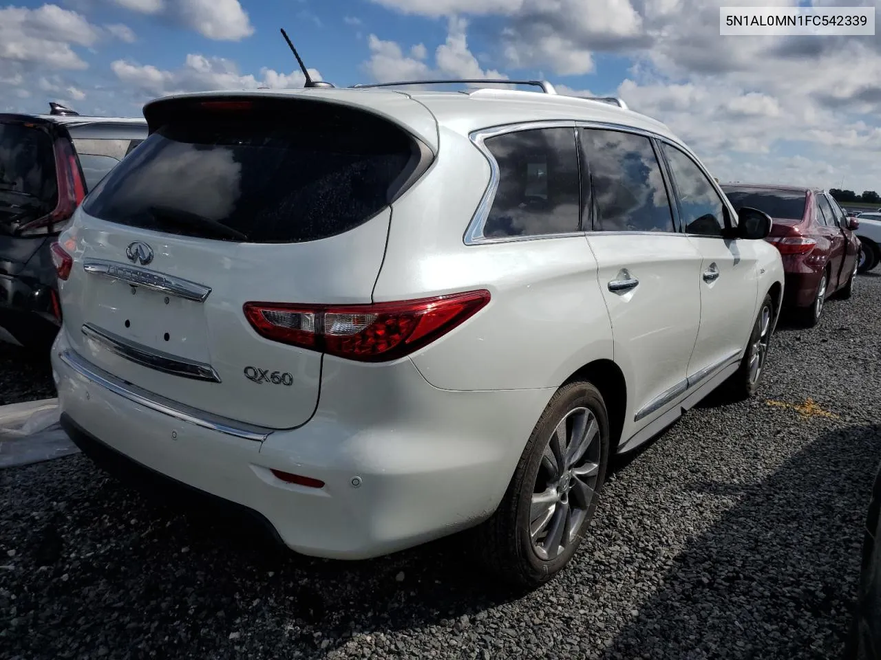 2015 Infiniti Qx60 VIN: 5N1AL0MN1FC542339 Lot: 73931214