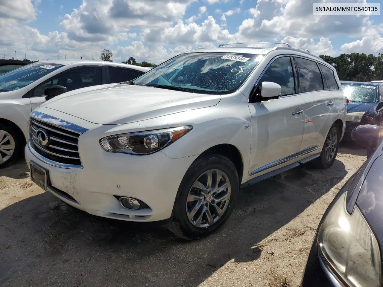 2015 Infiniti Qx60 VIN: 5N1AL0MM9FC540135 Lot: 73978844