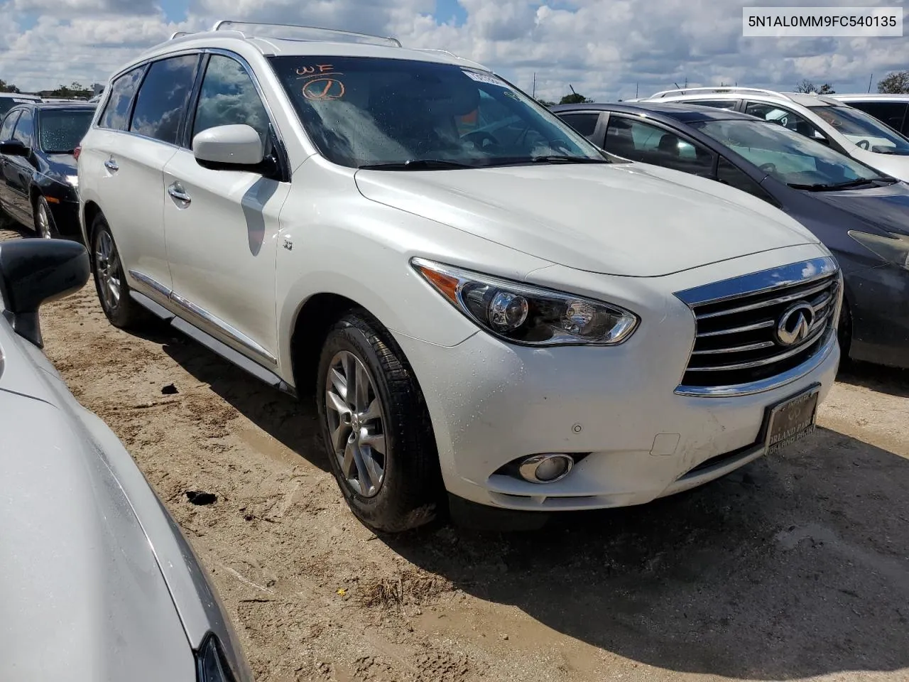 2015 Infiniti Qx60 VIN: 5N1AL0MM9FC540135 Lot: 73978844