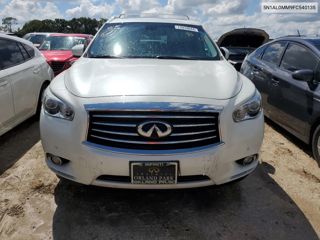 2015 Infiniti Qx60 VIN: 5N1AL0MM9FC540135 Lot: 73978844