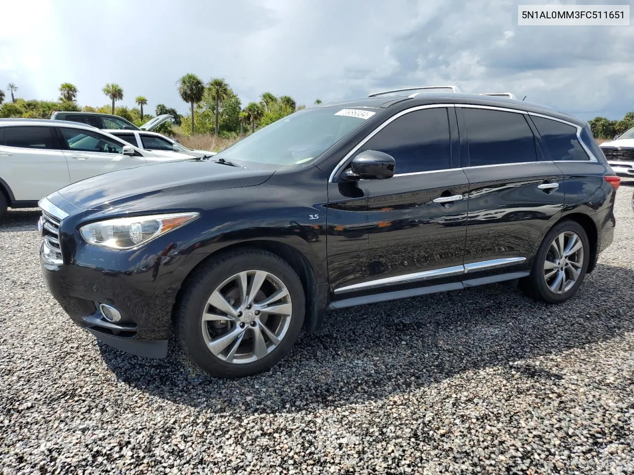 2015 Infiniti Qx60 VIN: 5N1AL0MM3FC511651 Lot: 73986334