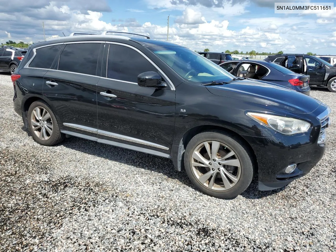 2015 Infiniti Qx60 VIN: 5N1AL0MM3FC511651 Lot: 73986334