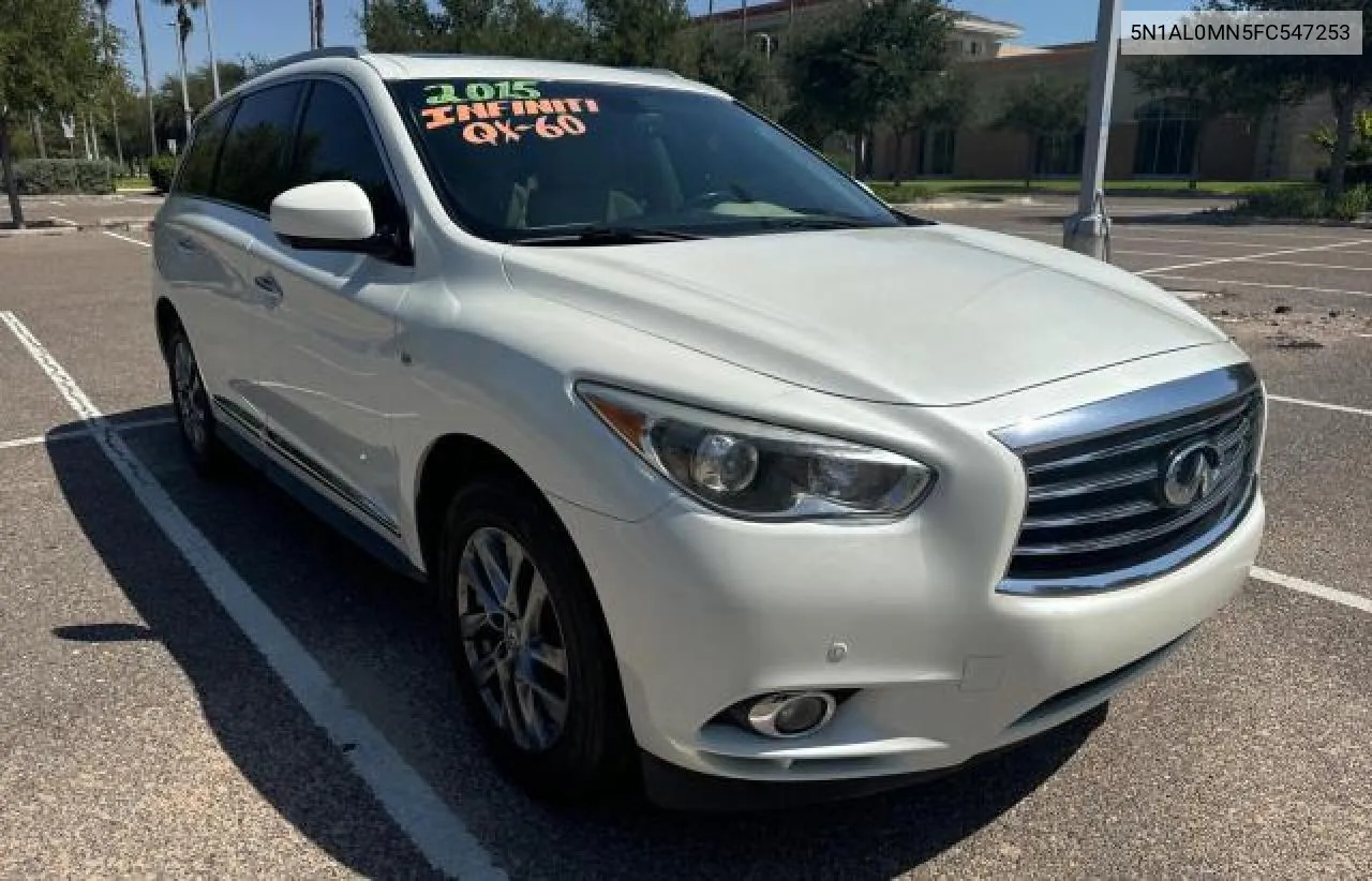 2015 Infiniti Qx60 VIN: 5N1AL0MN5FC547253 Lot: 74022394